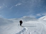 42 Qui la neve non è ben battuta